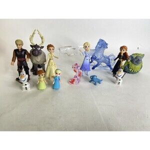 Disney Frozen 2 Elsa Anna Olaf Kristoff Nokk Sven Bruni Troll Nature Figure Lot